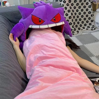 Pokémon Gengar Big Tongue Plushie Blanket